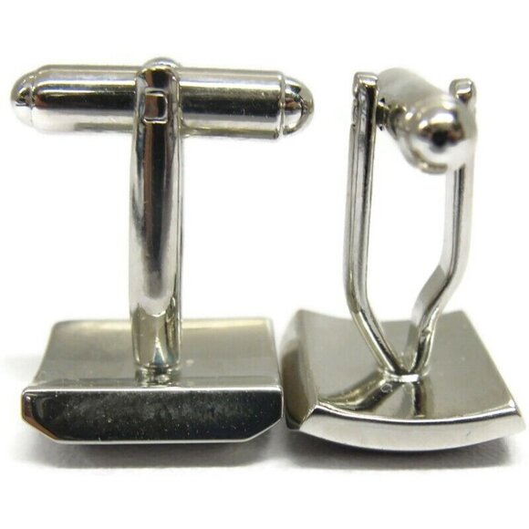 Croft & Barrow Cufflinks Silver Tone Wedding Tux Vintage IOB - Picture 16 of 16